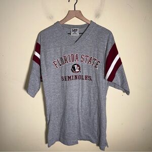 VINTAGE FLORIDA STATE SEMINOLES LEE embroidered single stitch tshirt M